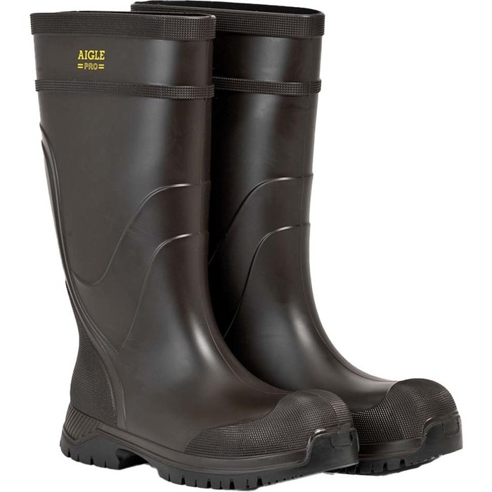 2022 Aigle Arvalt Safety S5 Boots R12826 Brun Mens Footwear